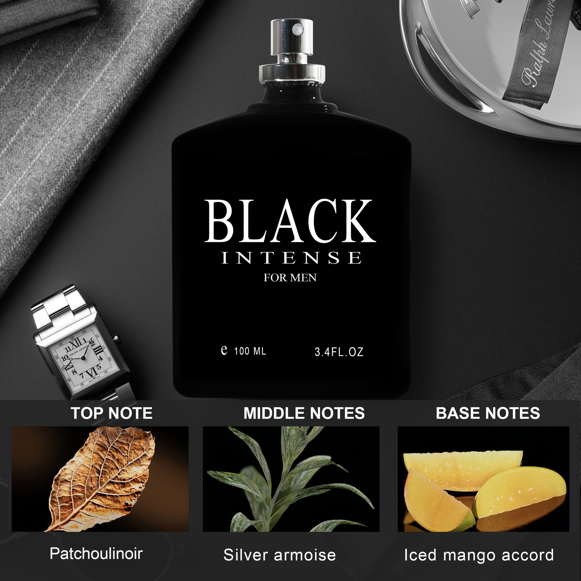 Fmalol Men'S Cologne, Mysterious Men'S Fragrance (1.7 Fl Oz/ 3.4 Fl Oz), Lemon Meets Musk, Mysterious And Profound. Ideal For Valentine'S Day, Father'S Day, And Holiday Gifts.