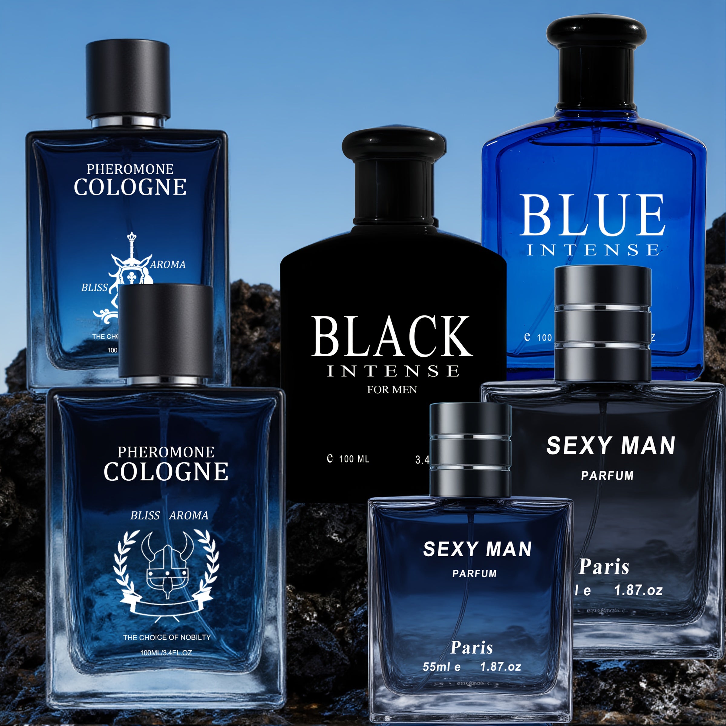 Fmalol Men'S Cologne, Mysterious Men'S Fragrance (1.7 Fl Oz/ 3.4 Fl Oz), Lemon Meets Musk, Mysterious And Profound. Ideal For Valentine'S Day, Father'S Day, And Holiday Gifts.